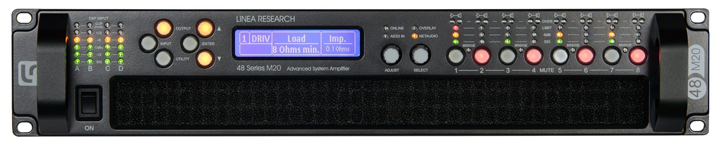 48M20 Dante 8ch Touring Amplifier 2500w