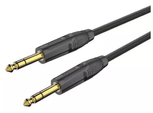 [GMJJ200L3] GMJJ200 6.35mm 1/4'' TRS Stereo Jack Cable Gold (3m)