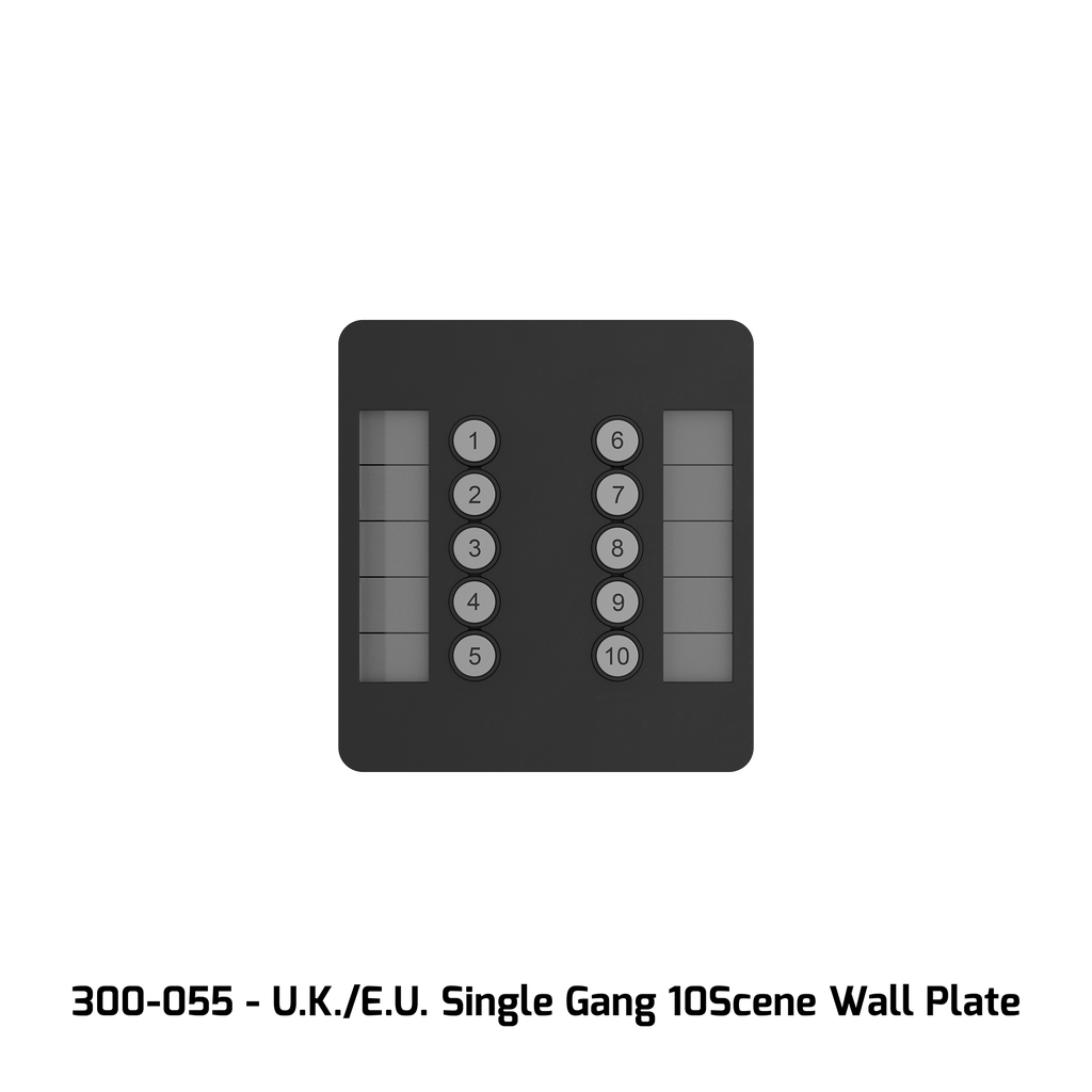 GeNetix 10Scene Wall Plate (Dual Pack) EU, incl. Front in b/w
