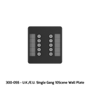 GeNetix 10Scene Wall Plate (Dual Pack) EU, incl. Front in b/w