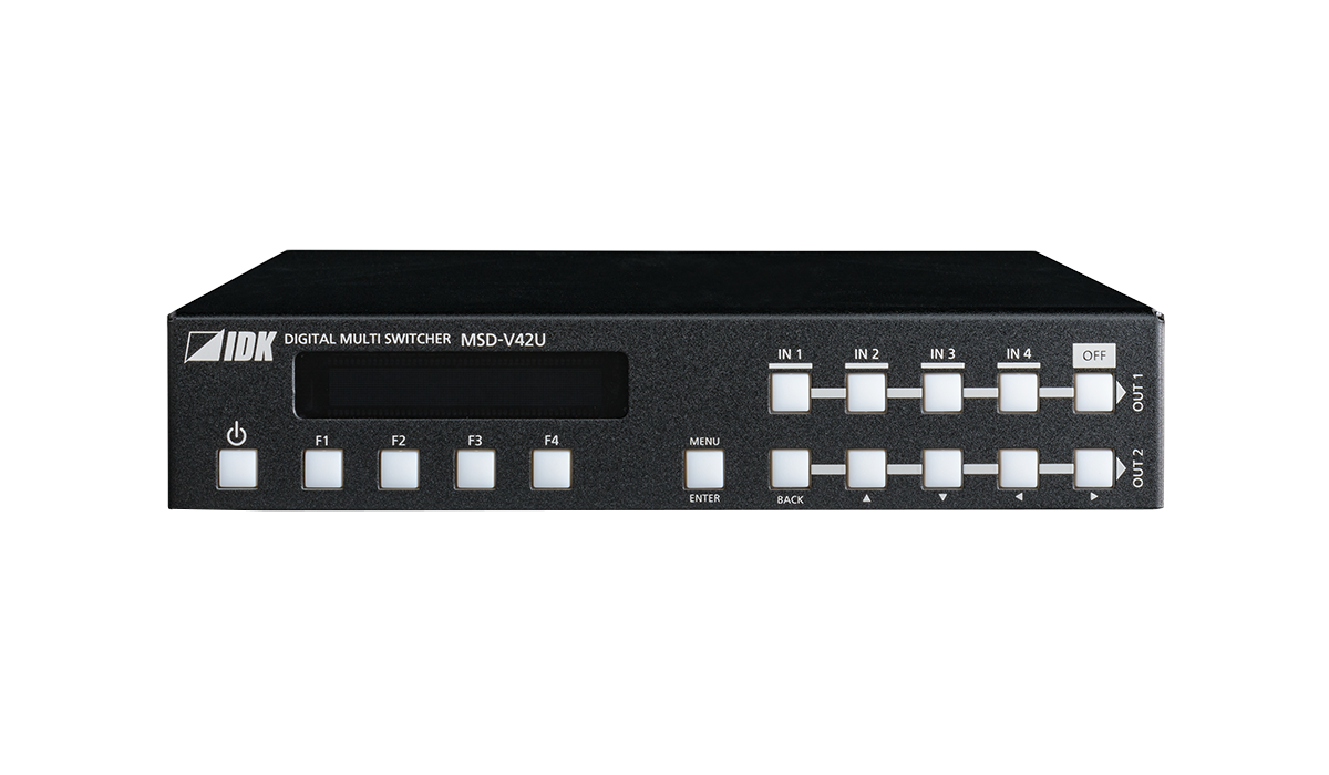 4K@60 Digital Multi Switcher with 4 Inputs and 2 Outputs