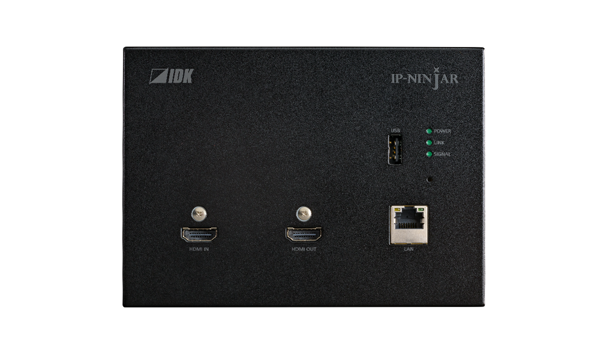 4K@60 Wallplate HDMI Transceiver CAT model with plate