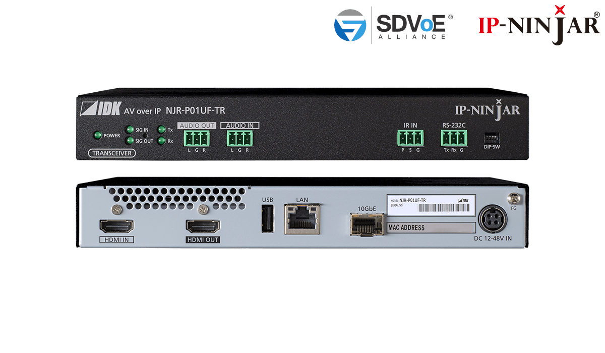 [NJR-P01UF-TR] 4K@60 HDMI Transceiver Fiber model (SFP+ module sold separately)