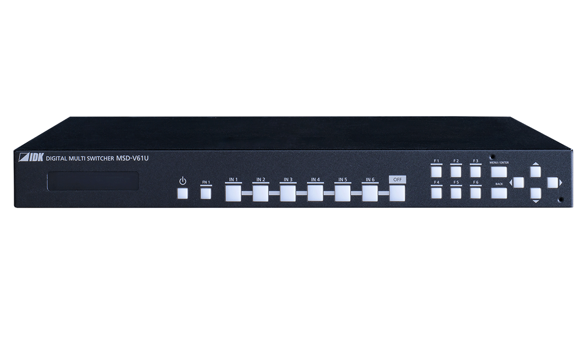 4K@60 Digital Multi Switcher with 6 Inputs and 1 Output SDVoE Output CAT model