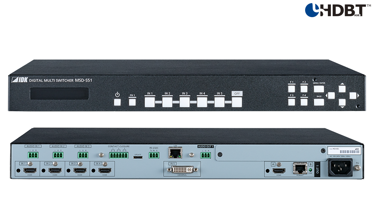 Digital Multi Switcher with 5 Inputs & 1 Output