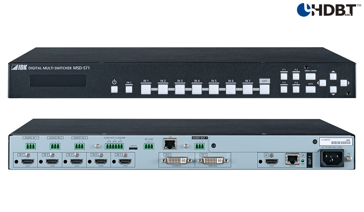 [MSD-S71] Digital Multi Switcher with 7 Inputs & 1 Output