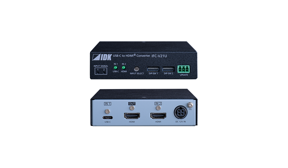 4K@60 (4:4:4) USB-C (Alt Mode) to HDMI Converter/Switcher with 2 Inputs & 1 Output