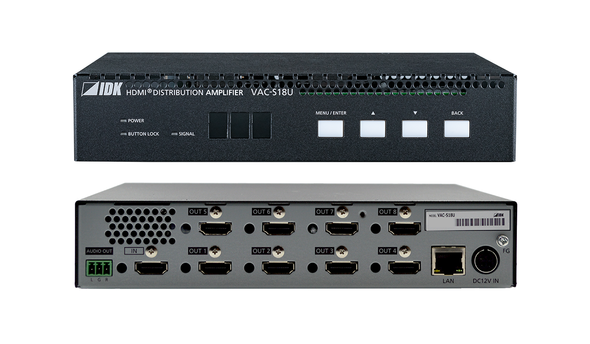 4K@60 HDMI Distribution Amplifier with 1 Input & 8 Outputs