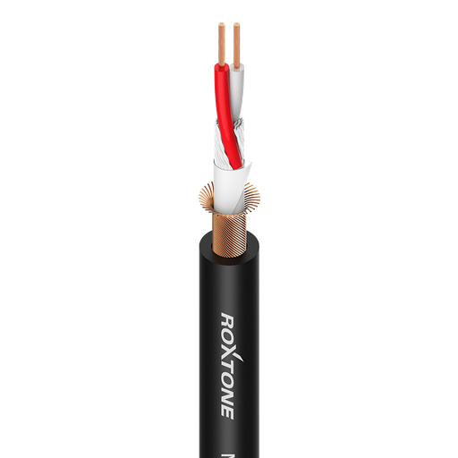 [MC230L1000BK] MC230 Balanced Microphone Cable, 22AWG, 2 x 0.3mm2