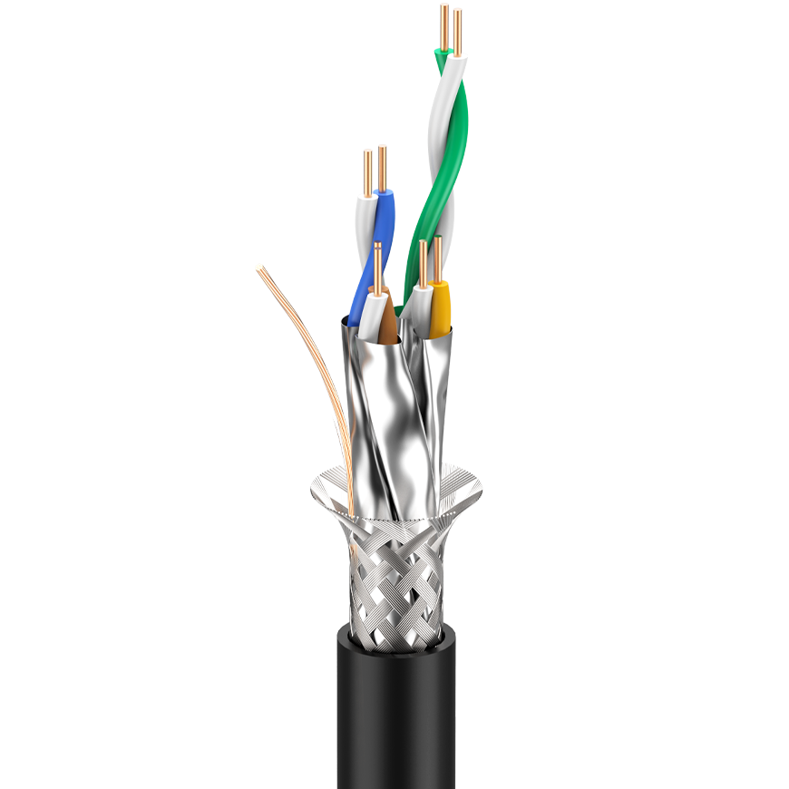 C6APX Low Delay Skew CAT6a Data Cable S/FTP, 23AWG, 4 x 2 x 0.26 mm2