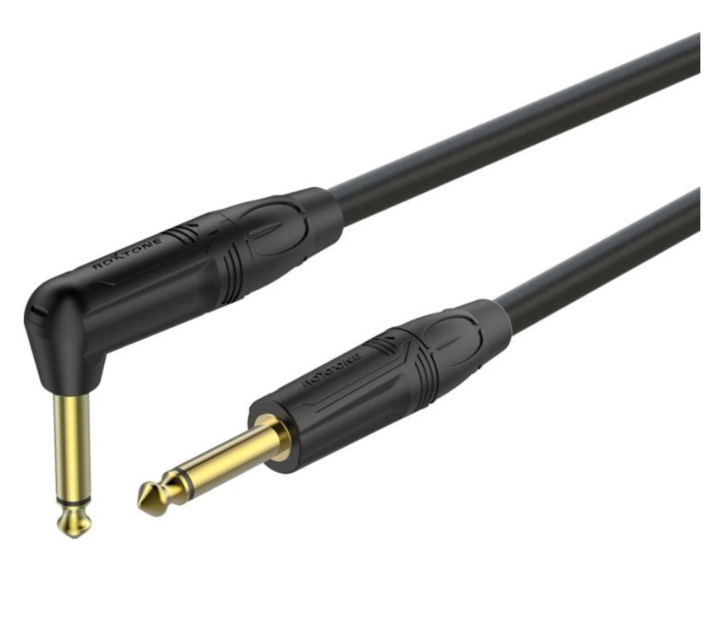 GGJJ110 6.35mm 1/4'' right angle to 6.3mm mono jack cable