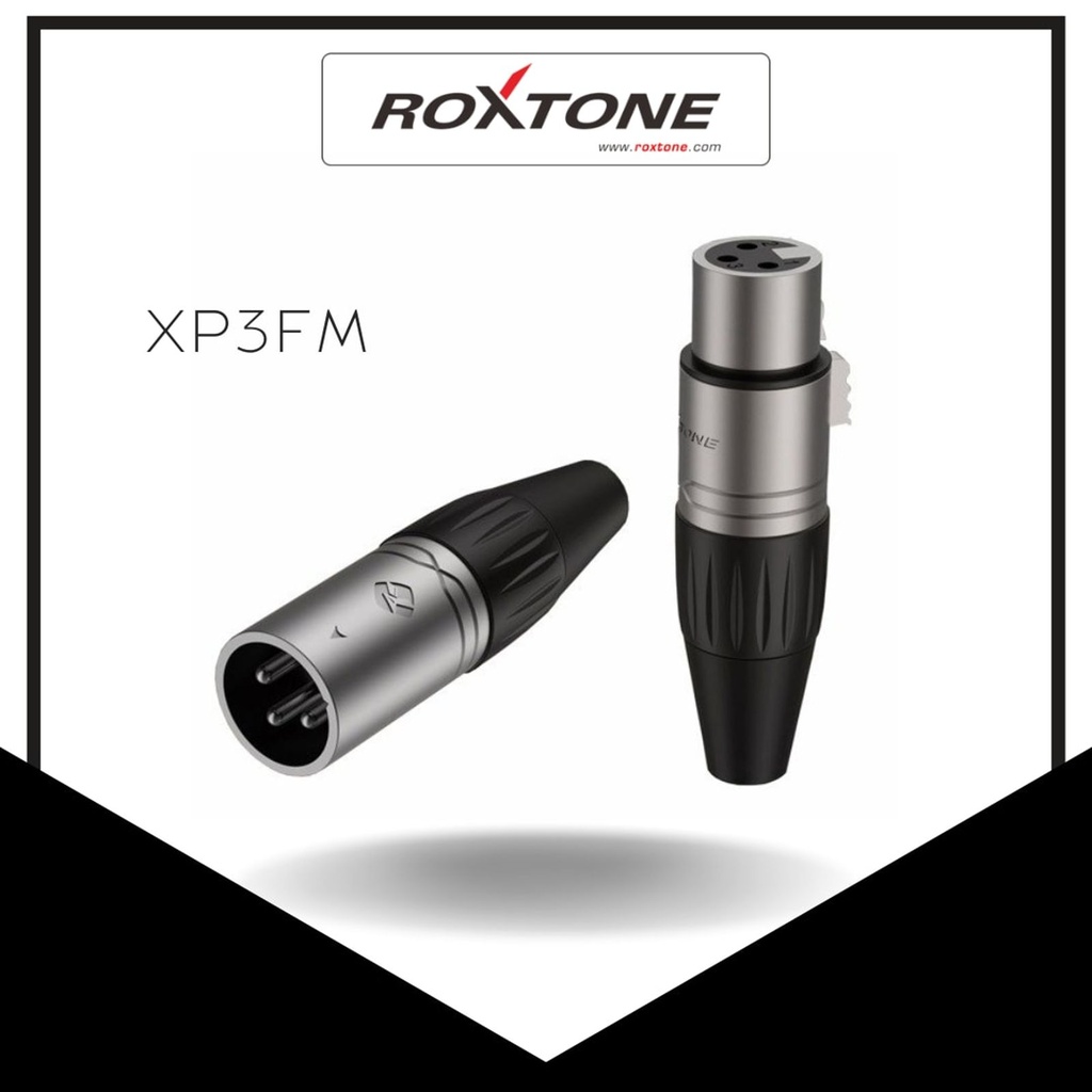 XP3FM 3p XLR F and M connectors set