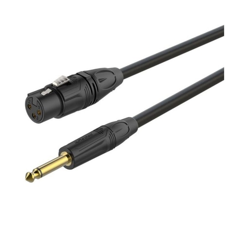 [GMXJ210L5] GMXJ210 XLR 3pin Female to 6.35mm 1/4" Mono Jack Cable 5m
