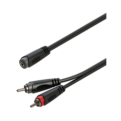 [RAYC370L02] RAYC370 Y-Adapter cable 1x 3.5mm Stereo Mini Jack female to 2x RCA male 0.2m