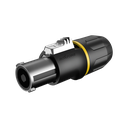 RS4FP-HD-YL Speaker Connector 4P Heavy Duty Std w Yellow Ring