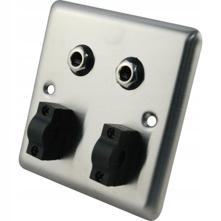 RWPS003-SL SS Wall Panel with 2x6.3mm stereo F