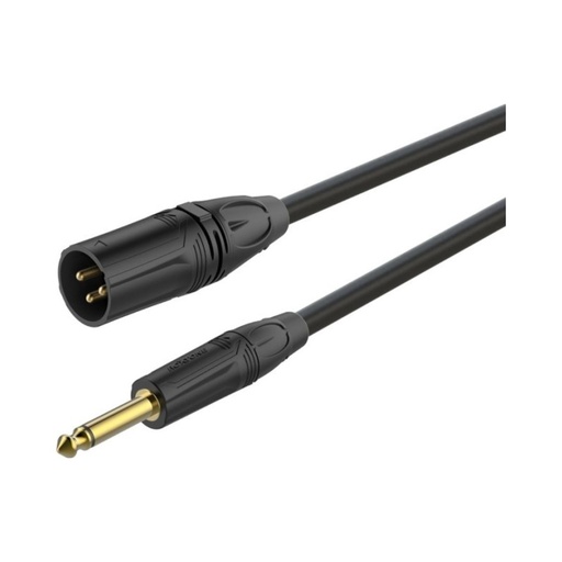GMXJ250 XLR 3pin Male to 6.35mm 1/4" Mono Jack Cable 5m