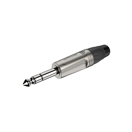 RJ3P-BG 6.3mm Stereo Plug, Black / Gold